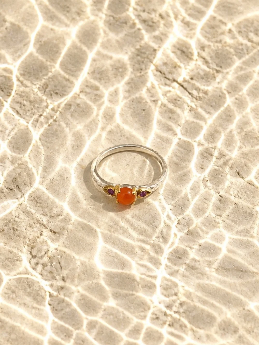 NEW! Carnelian & Garnet Ring